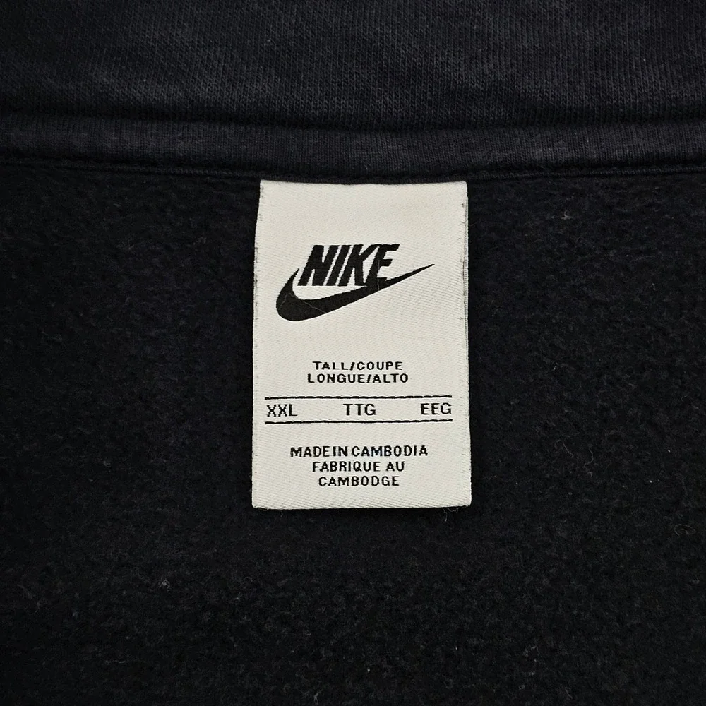 Nike Quarter‎ Zip Pullover Mens XXL Black Fleece Athleisure Sportswear Gym